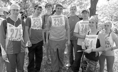 Наша команда перед стартом