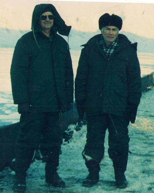 В.А.Бушин и А.К.Чернышев на полигоне