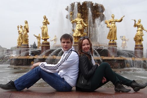 С супругой Ольгой