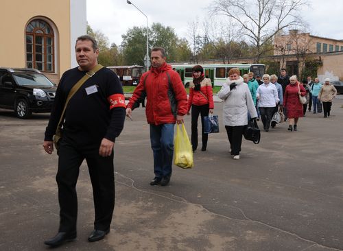 По дороге на эваруационный пункт