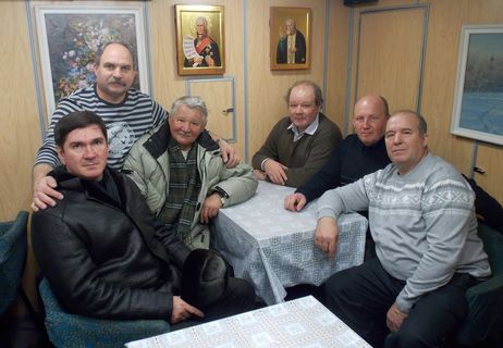 В кают-компании подлодки "Саров"