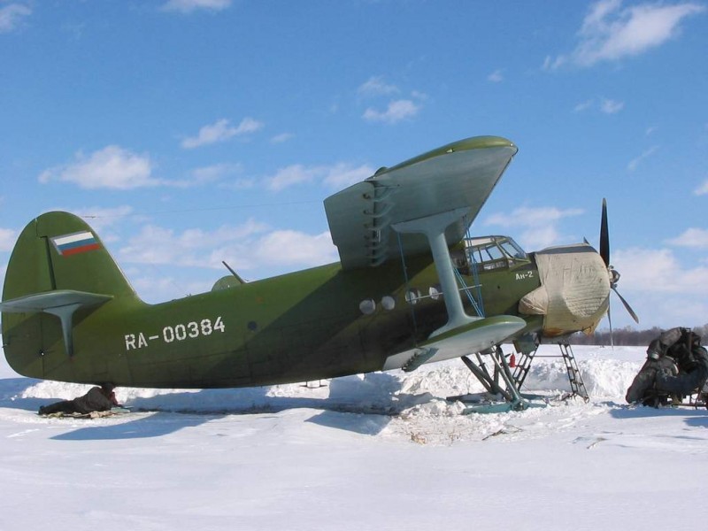 Ан-2 на лыжах