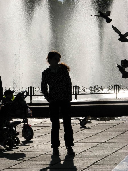 а это уже на фонтане