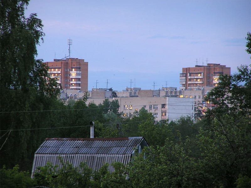 Вид на заречный район с улицы Димитрова