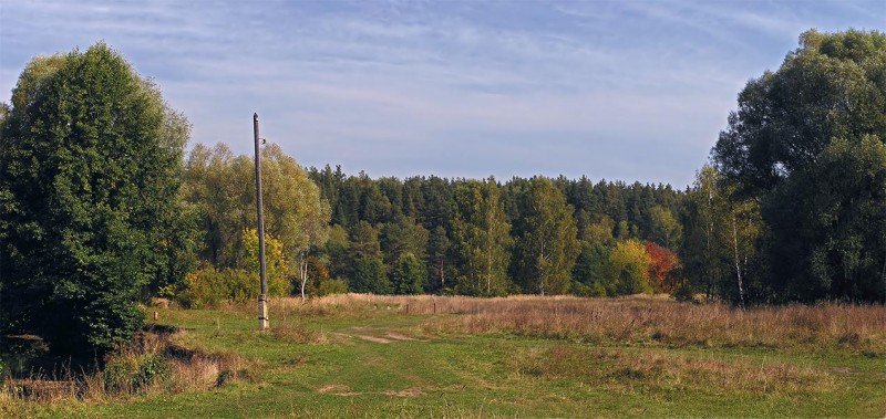 Еще одина панорамная фотка с Лыжной базы