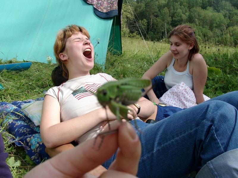 Сяпка............ и кузнечик!