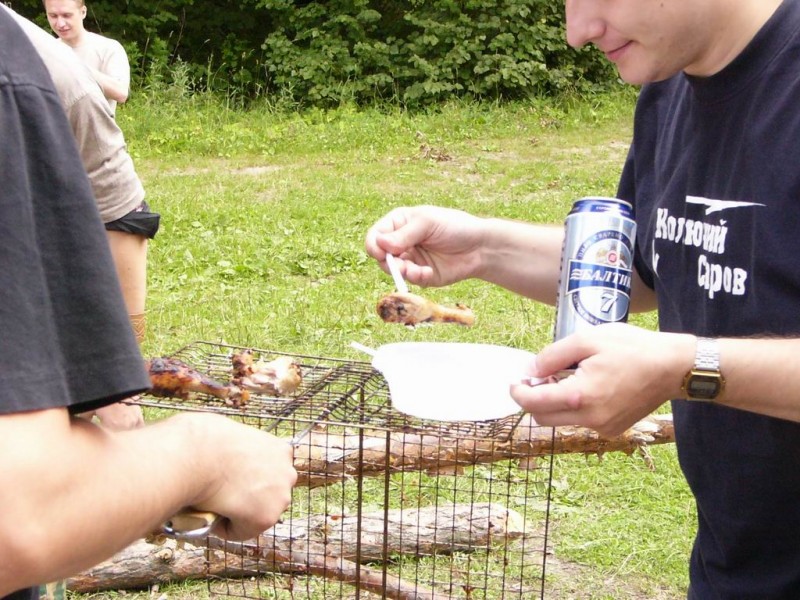 Накладывание куры