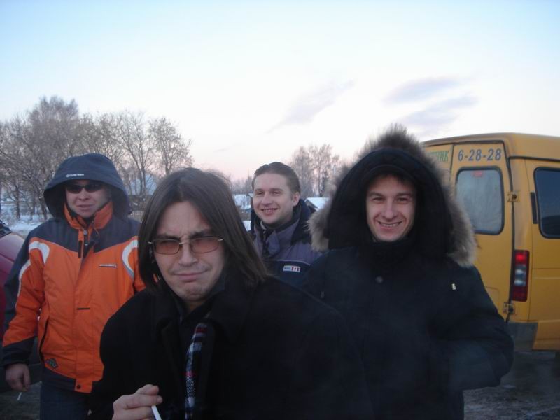 На морозе в Криушах